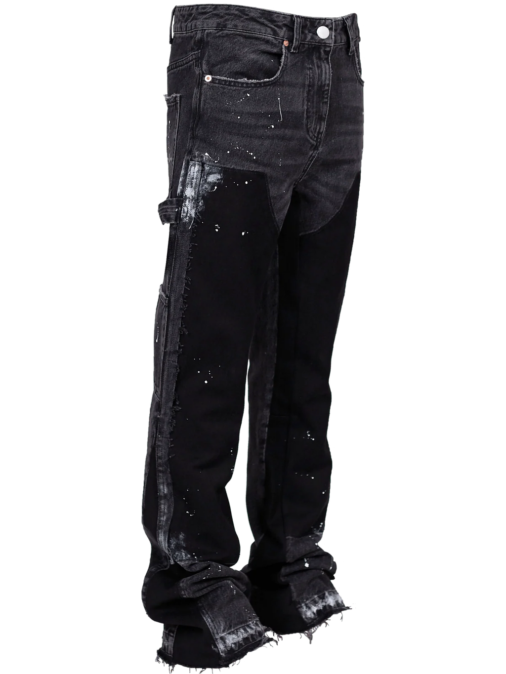 Flared-Denim Schwarz