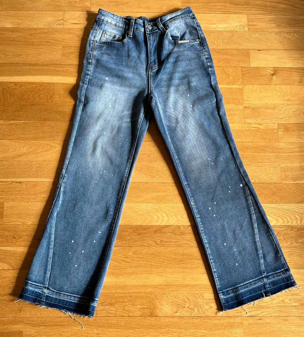 Flared-Jeans Blau