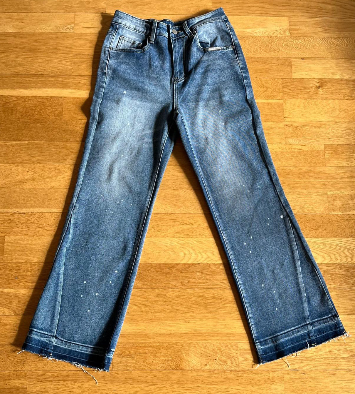 Flared-Jeans Blau